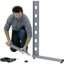 Plug-in Voetenset LxBxH 680x50x30 Mm - RAL 9007 Grijs Aluminium - Bito