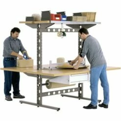 Werkpleksysteem LxH 1306x1785 - RAL 9007 Grijs Aluminium - Bito