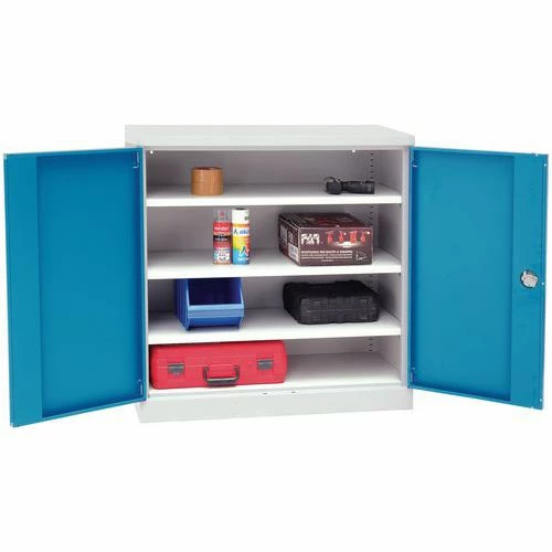 Lage Kast Met Legborden - Manutan 4 Lage Kast Met Legborden - Manutan - Afbeelding 2