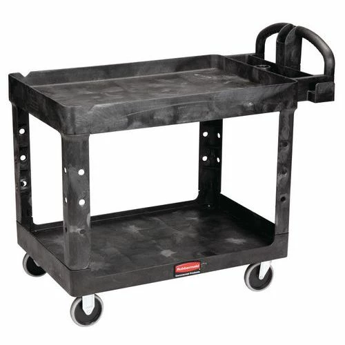 Rubbermaid Kunststof Etagewagen Met 2 Legbladen - Draagvermogen 226 Kg 4 Rubbermaid Kunststof Etagewagen Met 2 Legbladen - Draagvermogen 226 Kg - Afbeelding 2