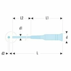 FACOM Micro-Tech® Schroevendraaier-bithouder 6-kant Van 4 Mm