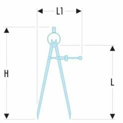 FACOM Rechte Steekpasser