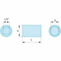FACOM Vonkvrije 12-kant Doppen 1/2, In Inch-maten