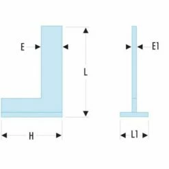 FACOM Precisiewinkelhaken Met Aanslag - Klasse 0