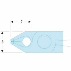 FACOM 70° Gebogen Kniptang ESD