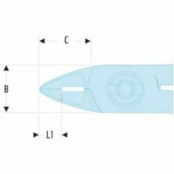 FACOM Zijkniptang ESD Voor DIP- En CMS-componenten
