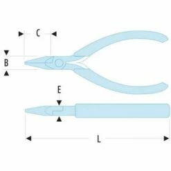 FACOM Micro-Tech® Grijptang Met Korte Bekken - 432.MT