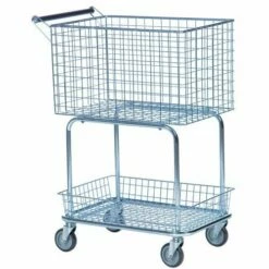 Serveerwagen Met 2 Draadkorven - Draagvermogen 100 Kg