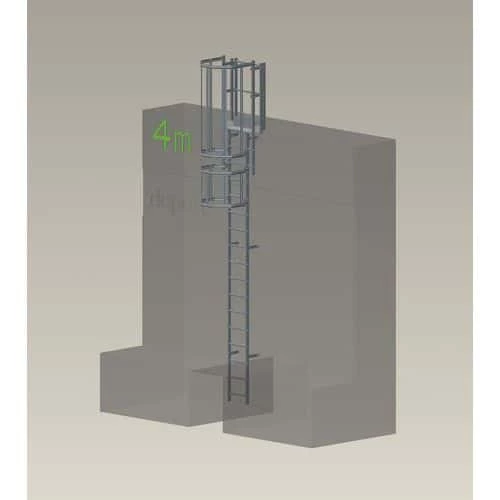 Complete Kooiladderset - Hoogte 4 M 3 Complete Kooiladderset - Hoogte 4 M