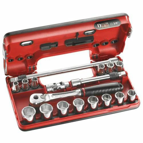 FACOM Doppendoos 6 Kant Detection Box 3/8 Metrisch 3 FACOM Doppendoos 6 Kant Detection Box 3/8 Metrisch
