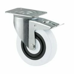 Geremd Sandwichzwenkwiel - Met Plaat - Draagvermogen 160 En 200 Kg