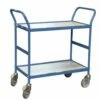 Tafelwagen Met Houten Plateaus 150 kg - 2 Plateaus - Rubberen Banden -FACOM Winkel AIG22159966