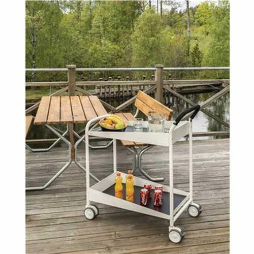 Wagen Met 2 Metalen Plateaus Konga - Draagvermogen 150 kg 8 Wagen Met 2 Metalen Plateaus Konga - Draagvermogen 150 kg - Afbeelding 6