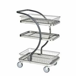 Plateauwagen C-Line Met Panelen Metaal - Draagvermogen 120 kg