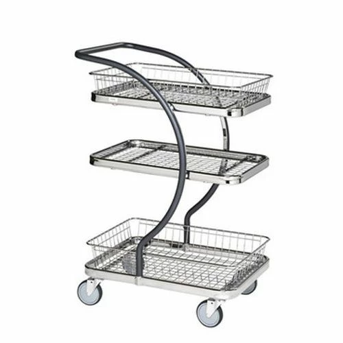 Plateauwagen C-Line Met Panelen Metaal - Draagvermogen 120 kg 3 Plateauwagen C-Line Met Panelen Metaal - Draagvermogen 120 kg