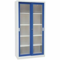 Hoge Kast Uit één Stuk Met Vitrine - Breedte 1000 Mm - Manutan -FACOM Winkel AIG2356410