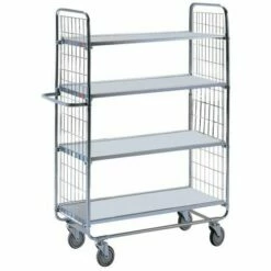 Wagen Met Geplastificeerde Houten Legborden - 4 Legborden - Draagvermogen 200 Kg -FACOM Winkel AIG2357025