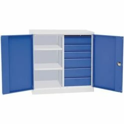 Lage Werkplaatskast Magic - Met Tussenwand - Manutan -FACOM Winkel AIG2363421