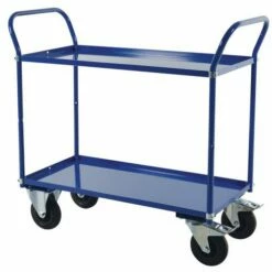 Trolley 2 Metalen Plateaus 400 KG