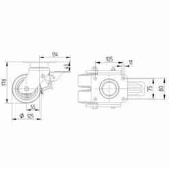 Zwenkwiel, Alu.stat.draagverm 1200-1500 Kg - Serie 9940 -FACOM Winkel AIG2514430