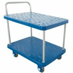 Kunststof Wagen Met 2 Plateaus - Draagvermogen 300 Kg - Manutan