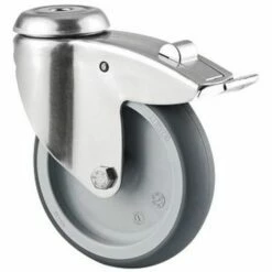 Zwenkwiel Met Boutgat En Rem - Draagvermogen 100 Kg