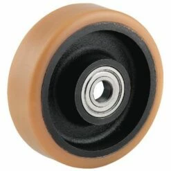 Zwaarlasttransportwiel Van Polyurethaan Met Gietijzeren Velg