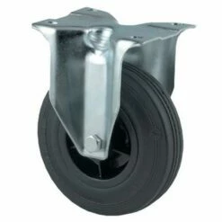 Bokwiel Met Zwarte, Massief Rubberen Band En Polypropyleen Velg