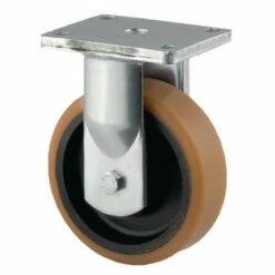 Zwaarlastbokwiel Van Polyurethaan Met Gietijzeren Velg