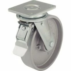 Gietijzeren Wiel - Draagvermogen 750 Tot 1200 Kg - Geremd Zwenkwiel