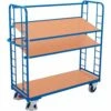 Ergonomische, Hoge Wagen Met 3 Houten Plateaus - Draagvermogen 500 kg 1 Ergonomische, Hoge Wagen Met 3 Houten Plateaus - Draagvermogen 500 kg -FACOM Winkel AIG3071238