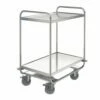 Roestvrij Stalen Serveerwagen - 2 Legborden - Draagvermogen 160 Kg -FACOM Winkel AIG3161840