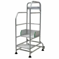 Opstapkrukje Palco Met Reling Aan De Voor- En Zijkant - 2 Treden - Facal