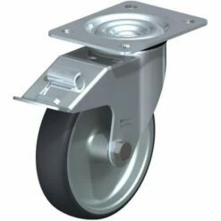 Zwenkwiel Met Plaat En Rem - Draagvermogen 200 Kg