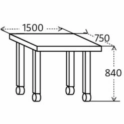 Verrijdbare Werkbank Uit één Stuk, Met Lades -FACOM Winkel AIG359823