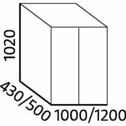 Lage Materiaalkast - Breedte 100 Cm -FACOM Winkel AIG364604 1