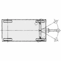 Aanhangwagen Met Enkel Plateau - Laadvermogen 5000 Kg - Plateau 1250 X 2520 Mm -FACOM Winkel AIG367312 2