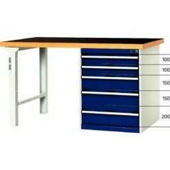 Werkbank Cubio Combi Met 5 Laden - Breedte 200 Cm - Arphenol -FACOM Winkel AIG385489