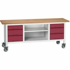 Verrijdbaar Werkbank Uit één Stuk Verso 2000 X 600 M34 - Bott -FACOM Winkel AIG3976977