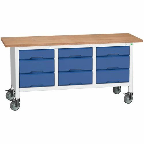 Verrijdbaar Werkbank Uit één Stuk Verso 1750x600 M23 - Bott 4 Verrijdbaar Werkbank Uit één Stuk Verso 1750x600 M23 - Bott - Afbeelding 2