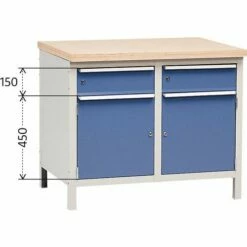 Werkbank Zonder Blad Modul 100 Met Kast En Lades -FACOM Winkel AIG400200