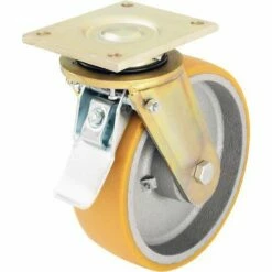 Zwenkwiel Met Grondplaat Geremd - Draagvermogen 550 Tot 2000 Kg