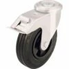 Zwenkwiel Met Boutgat En Rem - Draagvermogen 50 Tot 205 Kg - Zwart