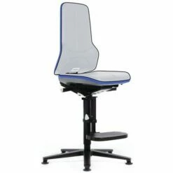 Frame Van De Werkplaatsstoel Néon, Op Glijders Met Opstapkrukje_Bimos