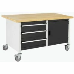 Verrijdbare Werkbank Uit één Stuk, Met Kast En Lades - Bott -FACOM Winkel AIG4068495