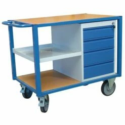 Servante 3 Plateaux Et 1 Bloc-tiroirs - Charge 500 Kg - FIMM