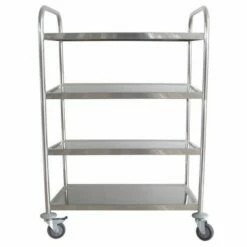 Plateauwagen Van Roestvast Staal - 4 Plateaus - Draagvermogen 200 kg -FACOM Winkel AIG4416250