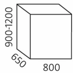 Voorkant 43 Werkplaatsladekast Bott SL-86 - Hoogte 100 Cm