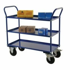 Trolley 3 Metalen Plateaus 400 KG