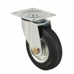 Zwenkwiel Met Grondplaat - Draagvermogen 50 Tot 295 Kg